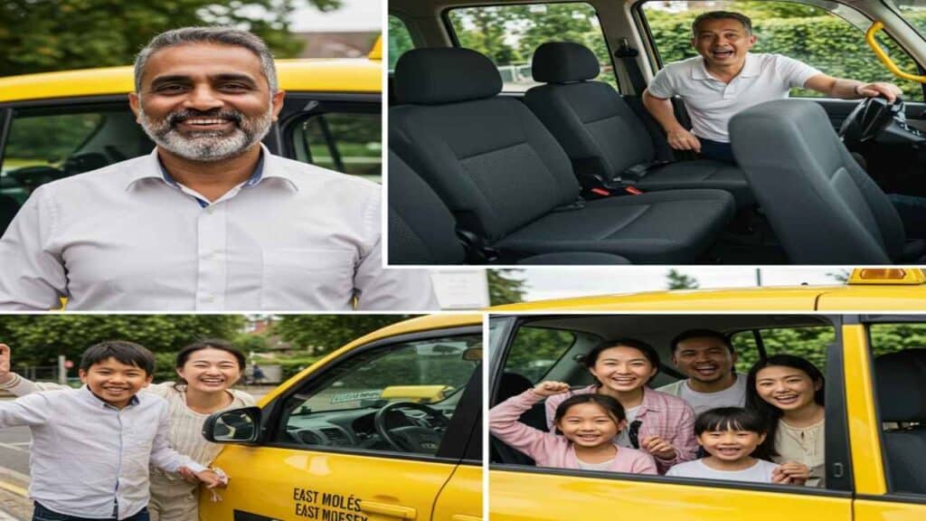 Affordable family taxi rides in East Molesey