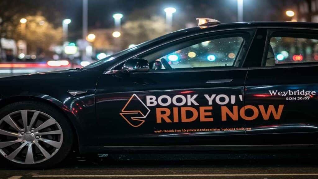 Pre-booked taxi service Weybridge