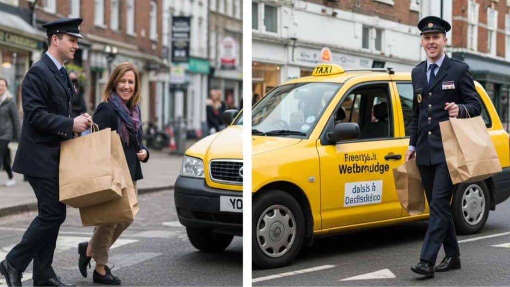 Taxi for shopping trips in Weybridge